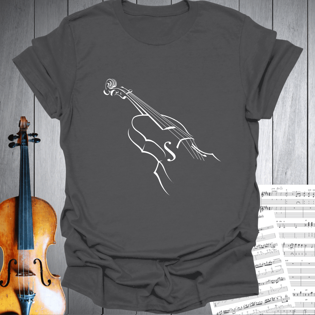 Violin Line-Art Unisex T-Shirt - For Violinists and Classical Music Lovers
