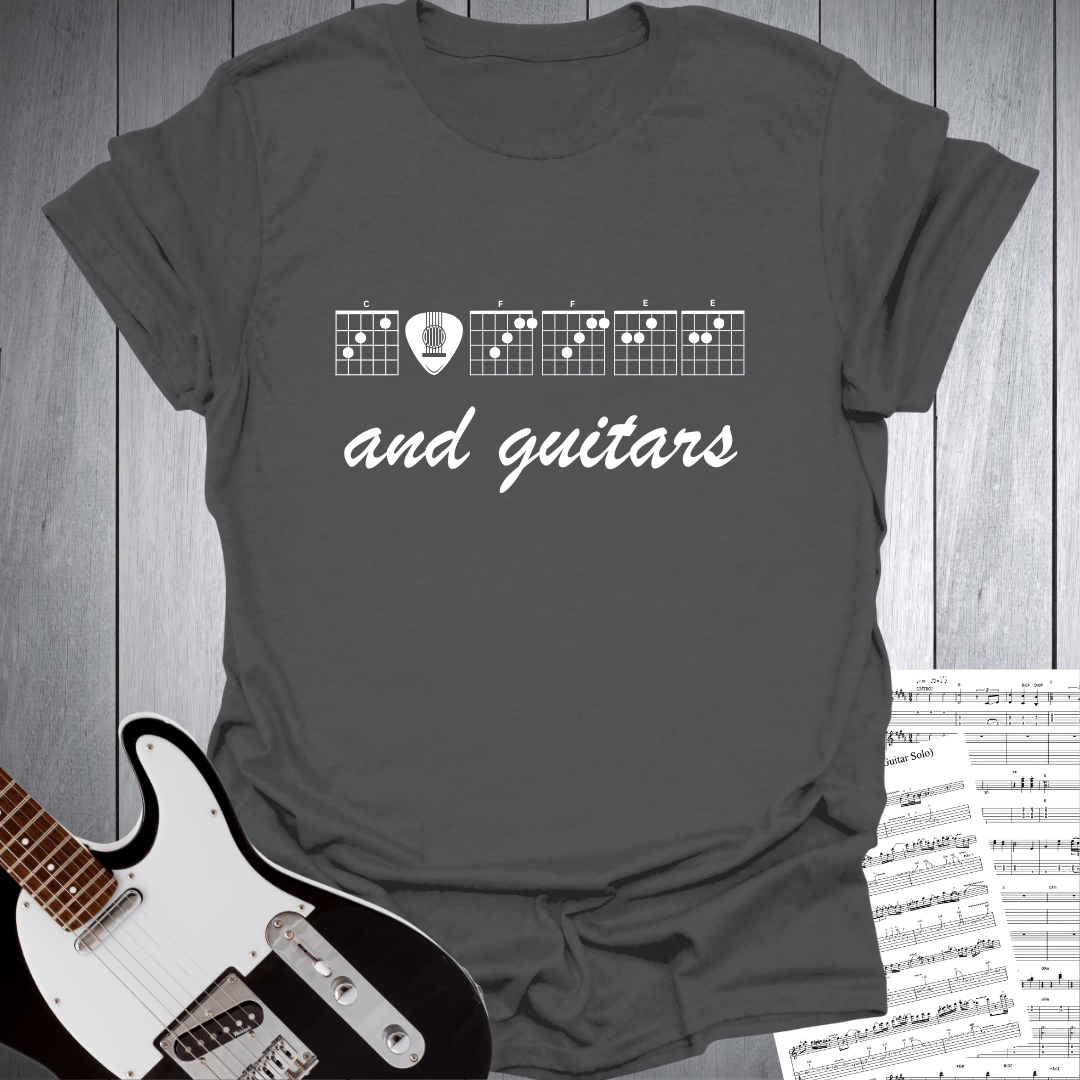 Coffee and Guitar Chords T Shirt