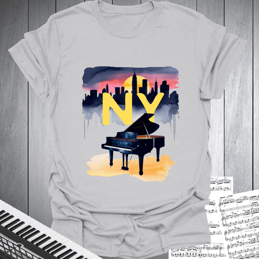 NYC Piano Skyline T-Shirt