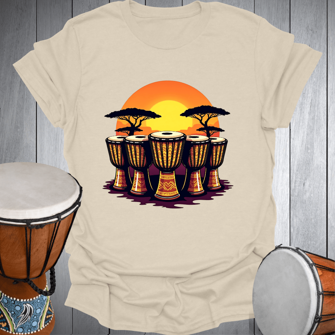 Djembe Drum Sunset T-Shirt