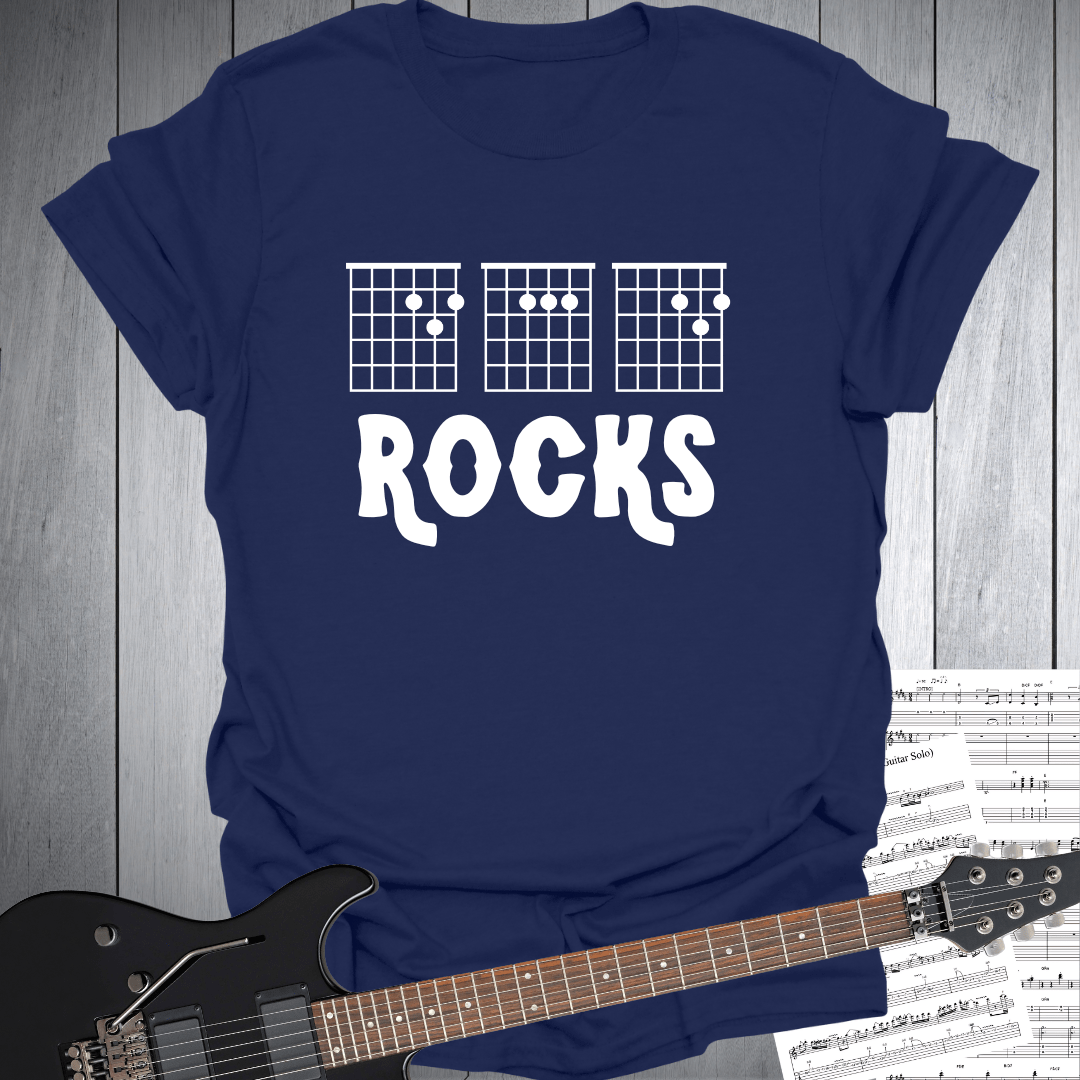 Guitar Chords D A D Rocks T-Shirt