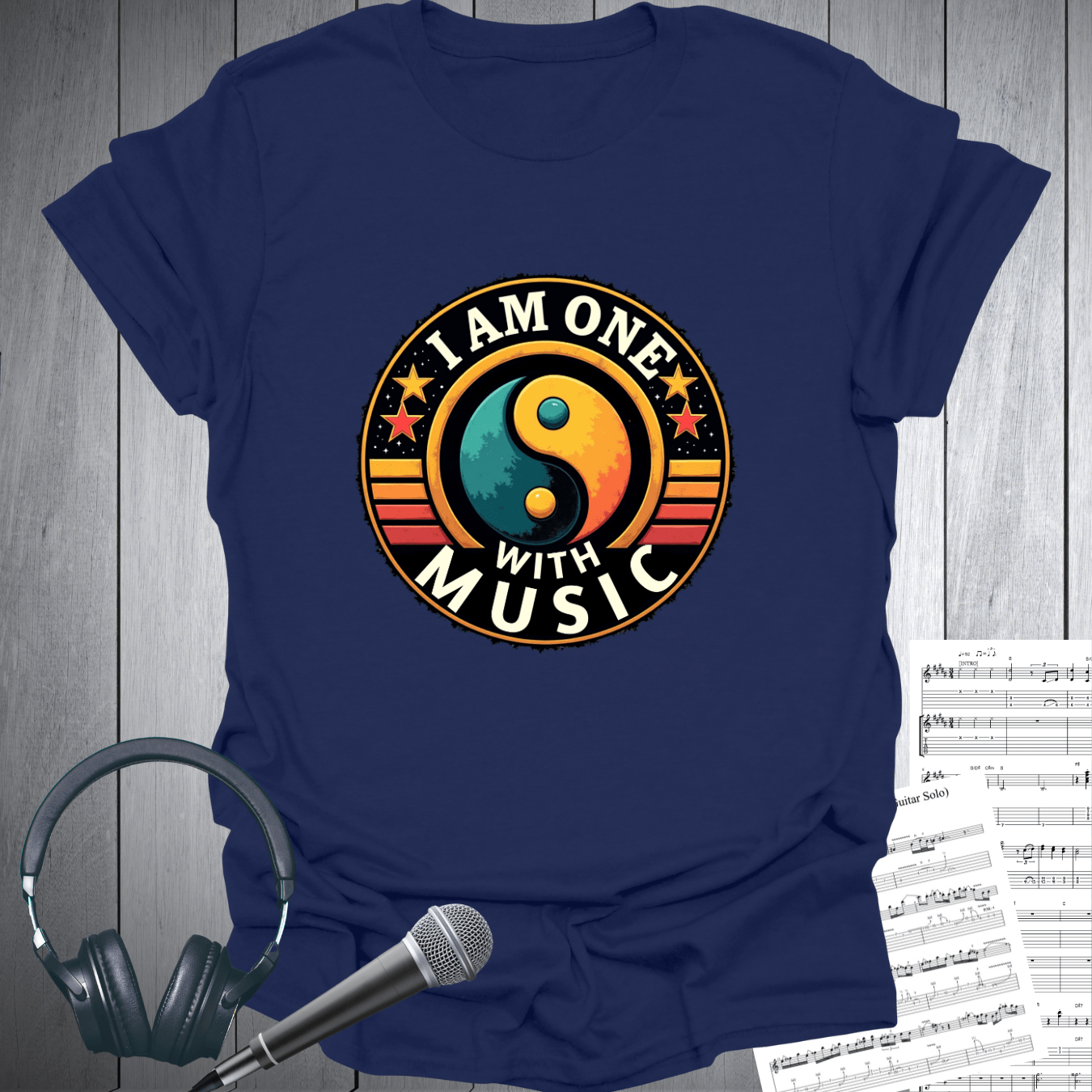 I Am One with Music T-Shirt for Music Lovers