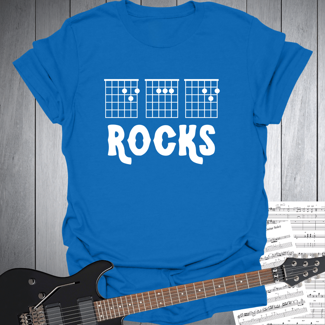 Guitar Chords D A D Rocks T-Shirt