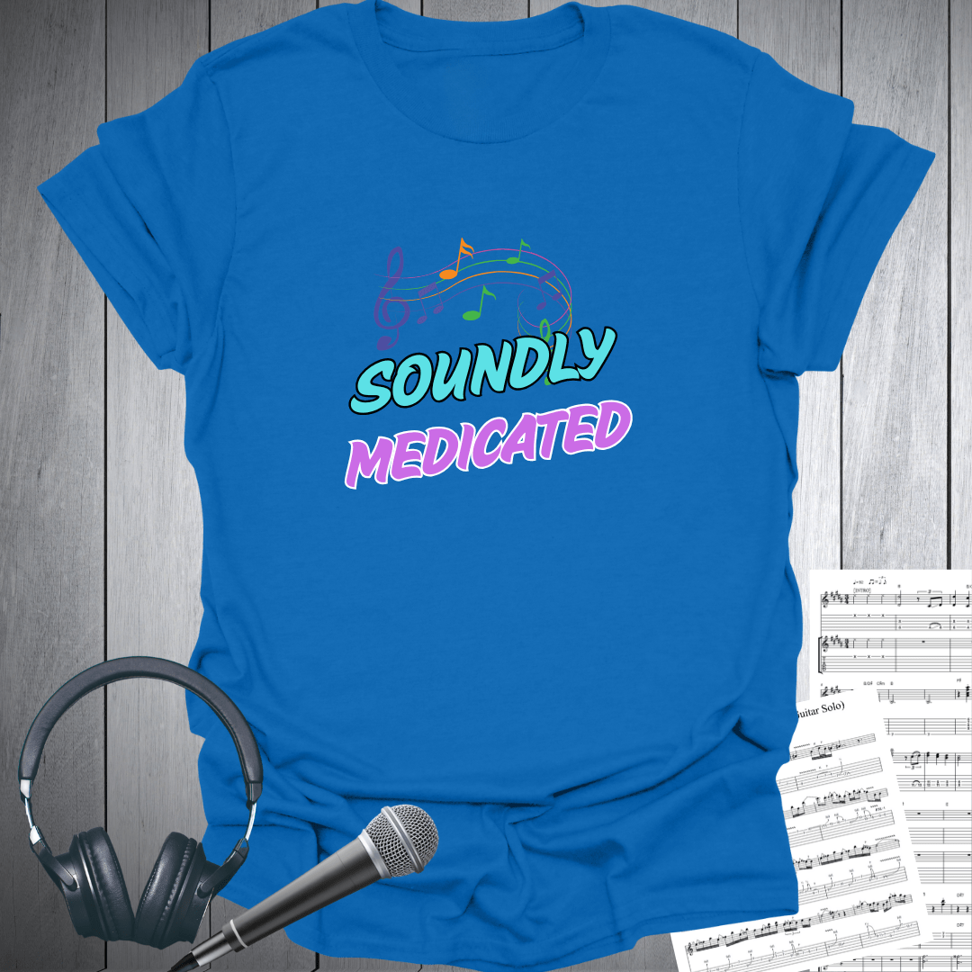 Soundly Medicated Music Themed T-Shirt