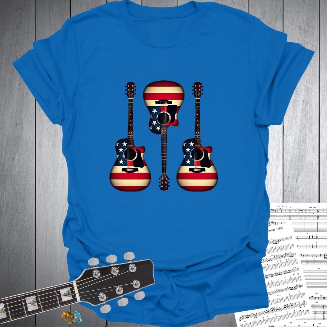 Printify T-Shirt Royal / S Team USA Acoustic Patriots T-Shirt