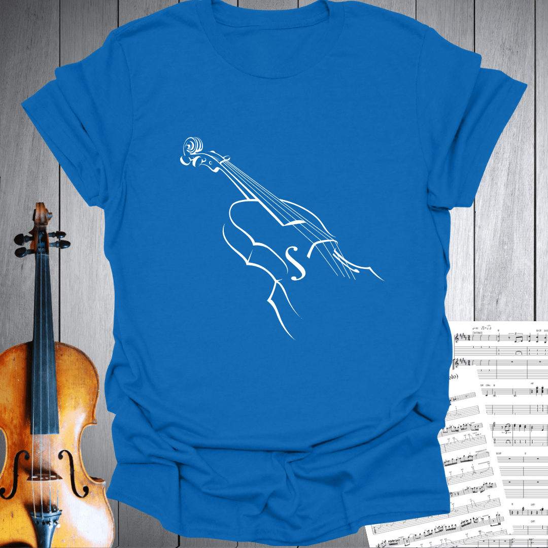 Violin Line-Art Unisex T-Shirt - For Violinists and Classical Music Lovers