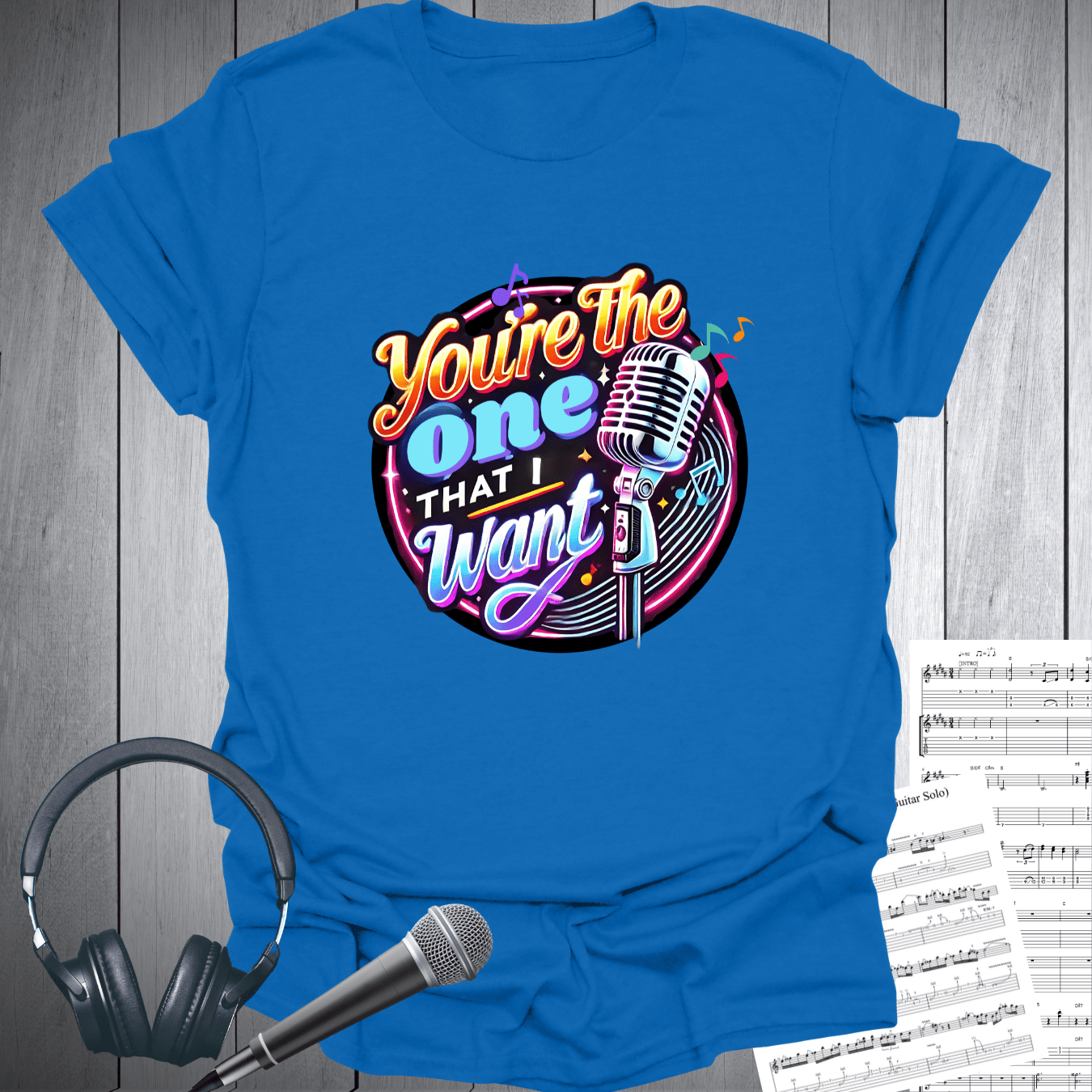 Printify T-Shirt Royal / S You're the One That I Want Musical Theme T-Shirt