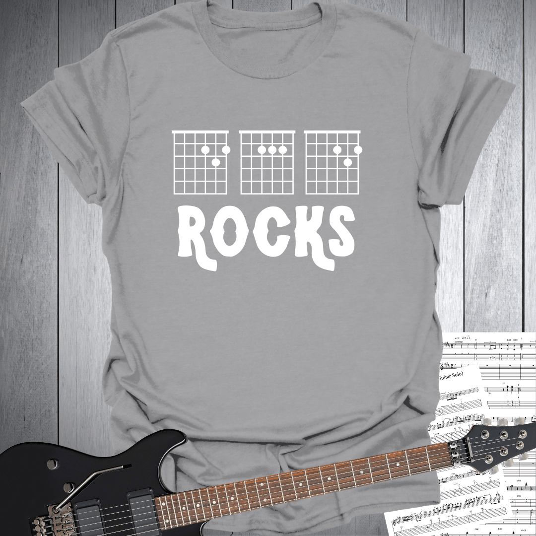 Guitar Chords D A D Rocks T-Shirt