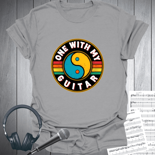 Zen Guitarist - One With My Guitar T-Shirt