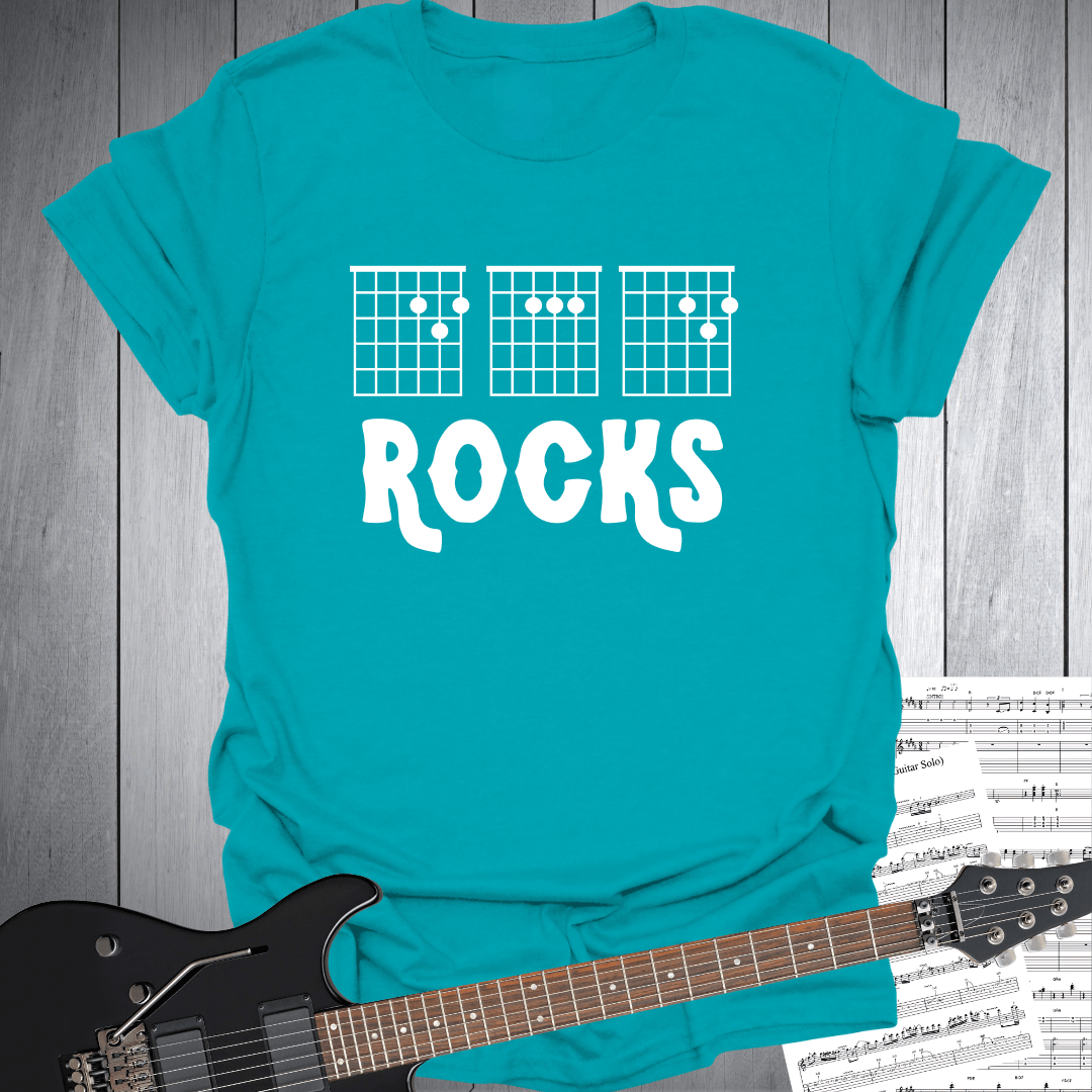 Guitar Chords D A D Rocks T-Shirt